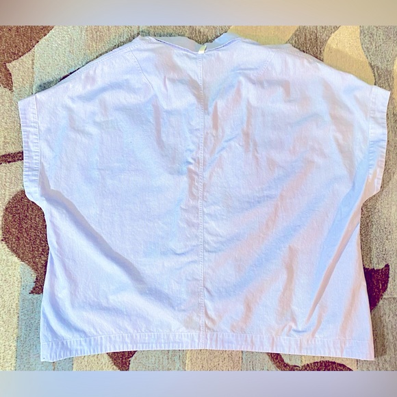 Rag N Bone NY Short Sleeve Striped Pearson Button Down Boxy Cotton Camp Shirt - Picture 7 of 9